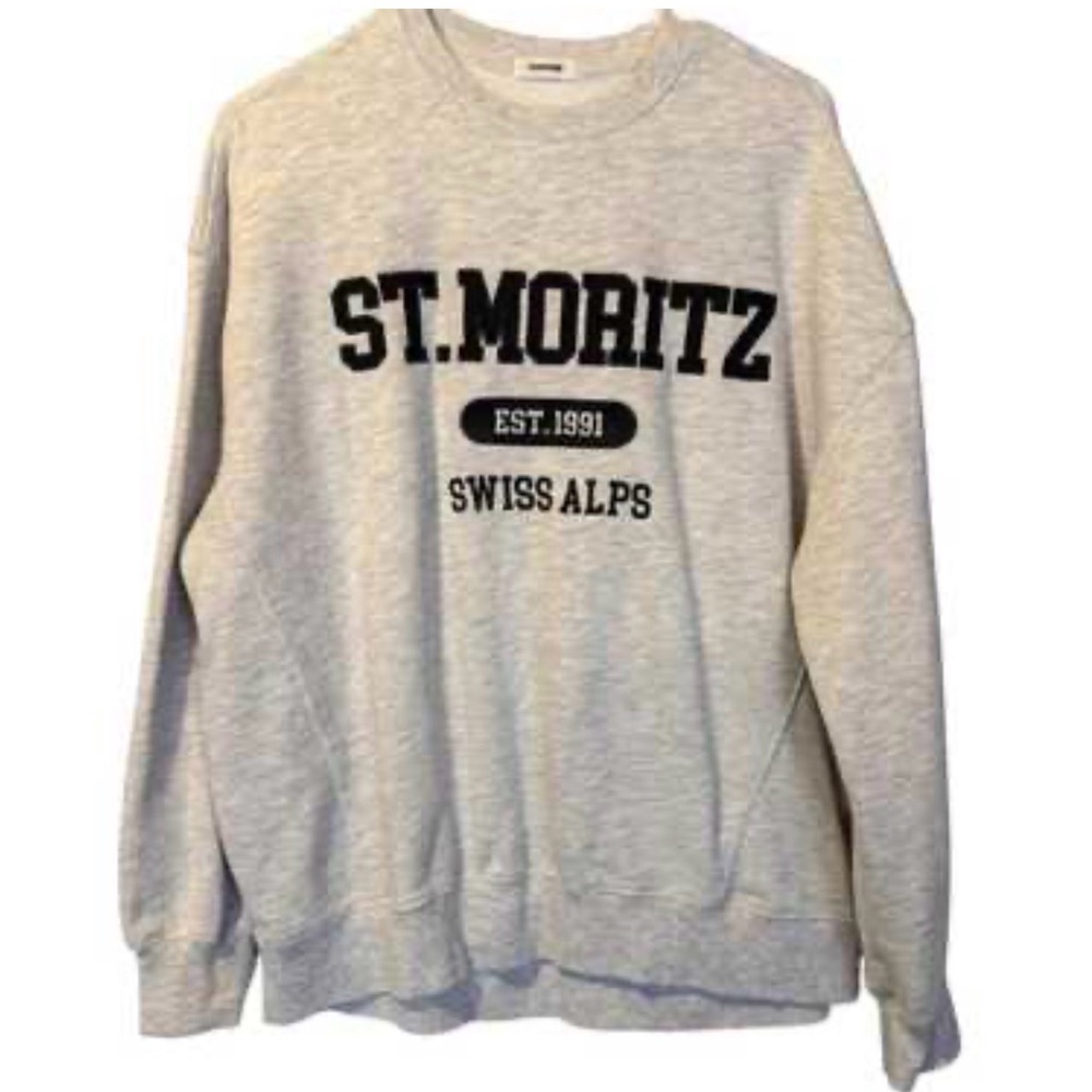 BRAND NEW Swiss Alps Grey Pullover Sweater Size L
